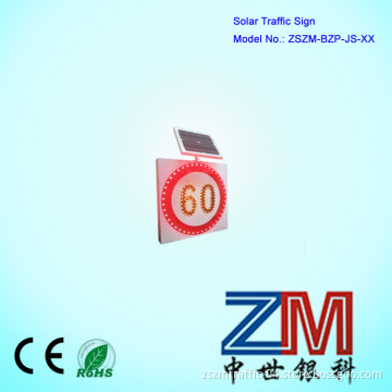 LED Aluminum Alloy Solar Traffic Speed Limited Sign / Solar Traffic Sign